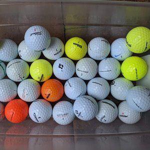 30 AA golf balls Titleist, TopFlite, Kirkland, Callaway, Pinnacle Srixon   B